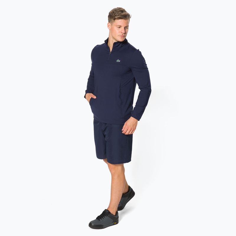 Lacoste vyriški teniso marškinėliai tamsiai mėlyni SH4806 2