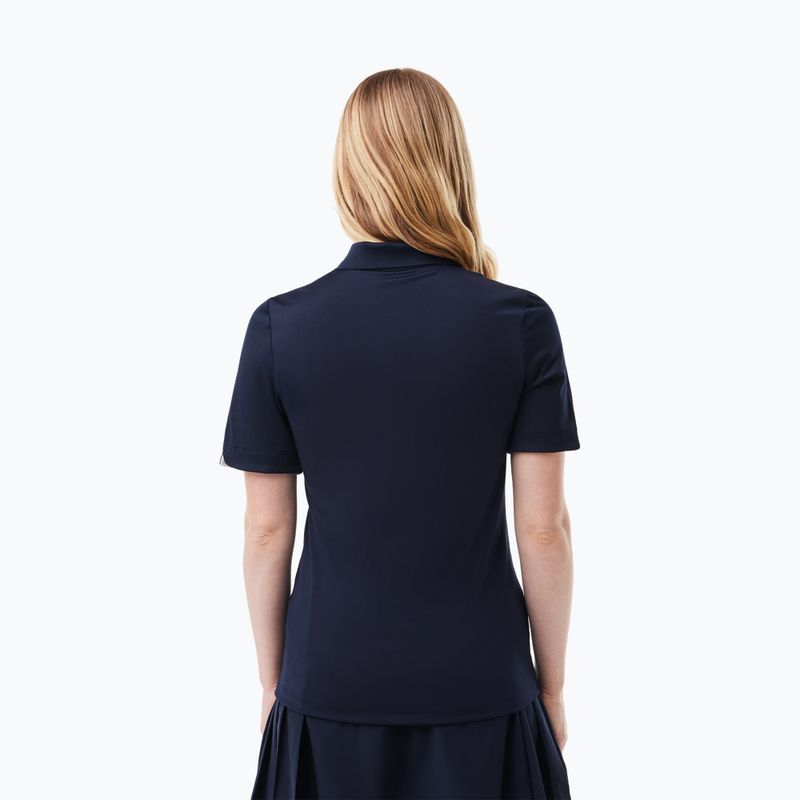 Moteriški polo marškinėliai Lacoste PF5179 navy blue/white 2