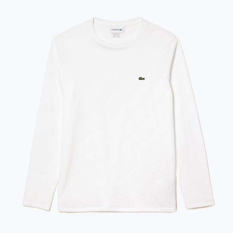 Vyriški marškinėliai ilgomis rankovėmis Lacoste TH6712 white 4