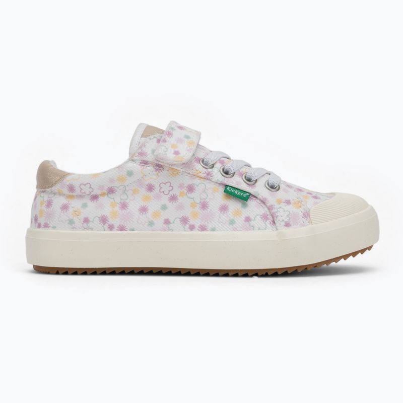 Vaikiški sportiniai bateliai Kickers Kickgoldi white/print festi summer 2