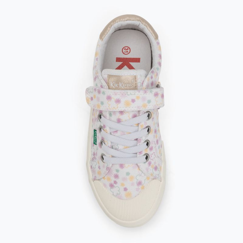 Vaikiški sportiniai bateliai Kickers Kickgoldi white/print festi summer 5