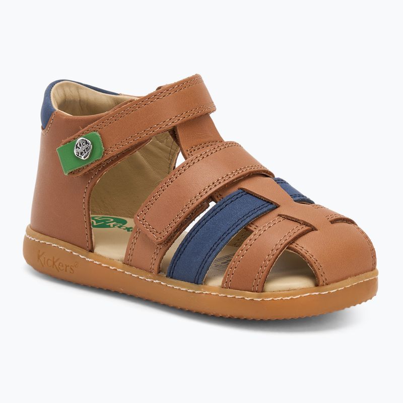Vaikiški sandalai Kickers Kick Pod camel/navy