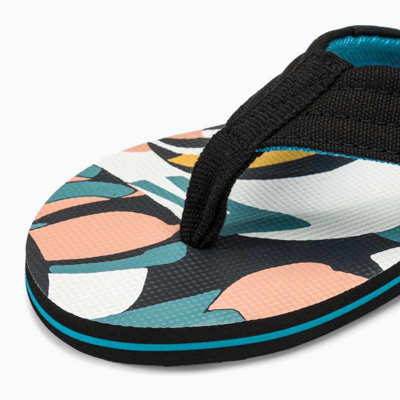 Vyriškos šlepetės per pirštą Quiksilver Molokai Layback II white / black / blue 7