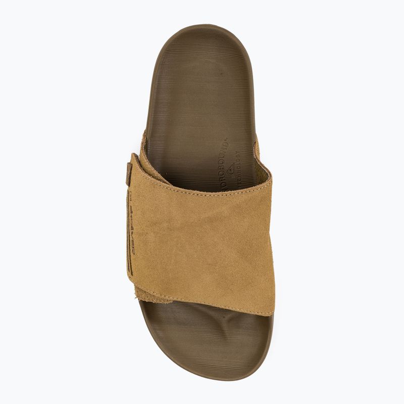 Vyriškos šlepetės Quiksilver Rivi Suede tan 1 5