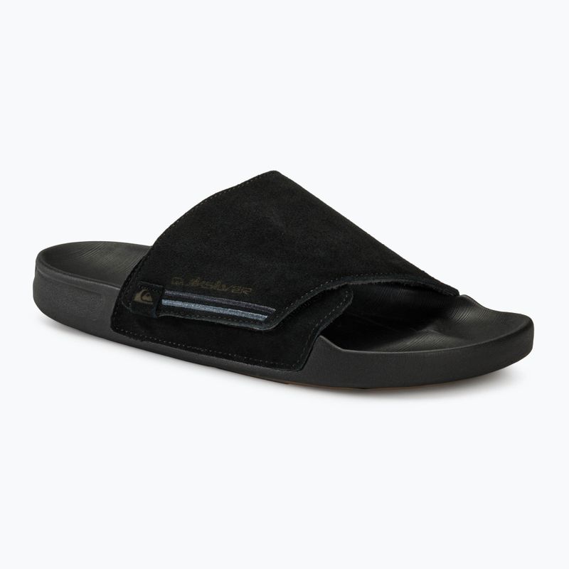 Vyriškos šlepetės Quiksilver Rivi Suede black 1