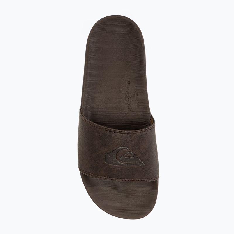 Vyriškos šlepetės Quiksilver Rivi Nubuck Slide brown 1 5