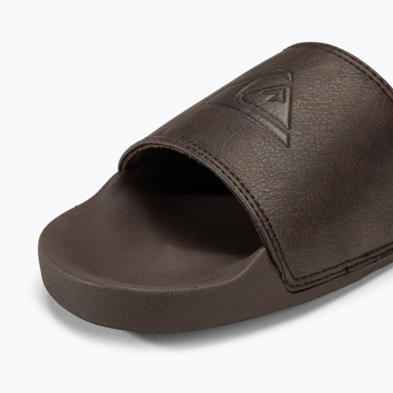 Vyriškos šlepetės Quiksilver Rivi Nubuck Slide brown 1 7