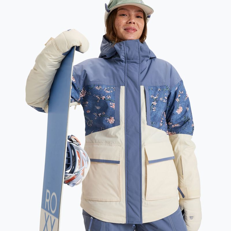 Moteriška snieglenčių striukė ROXY Chloe Kim Parka wild wind chloe blossom