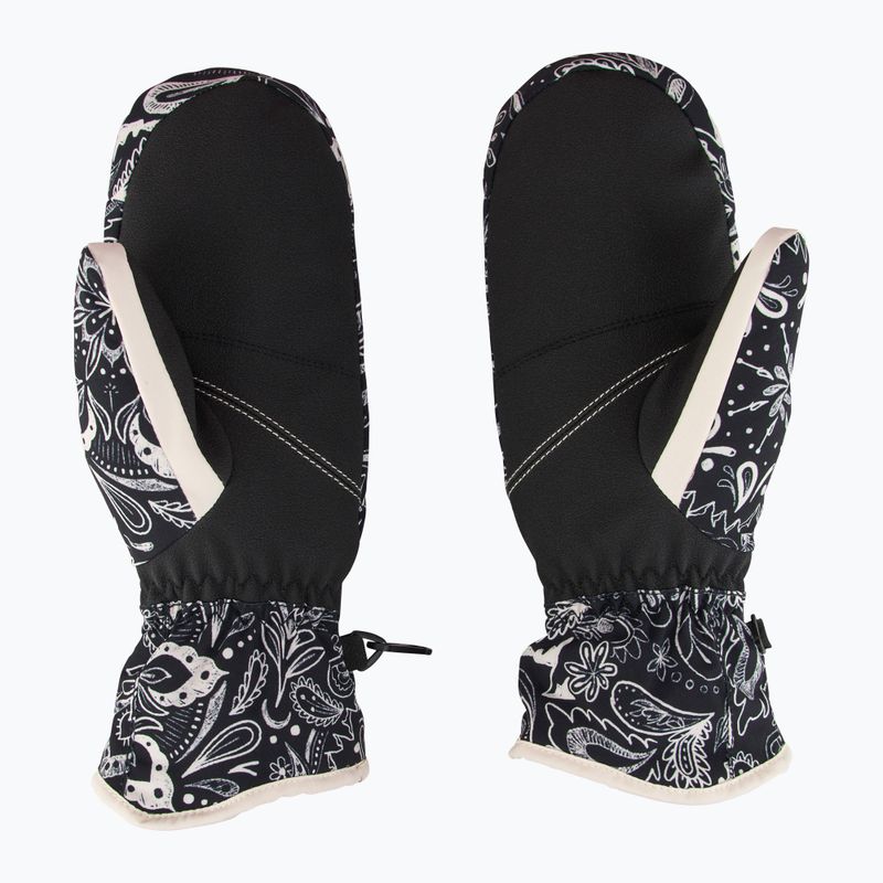 Moteriškos snieglenčių pirštinės ROXY Jetty Mitt true black bandanas 3