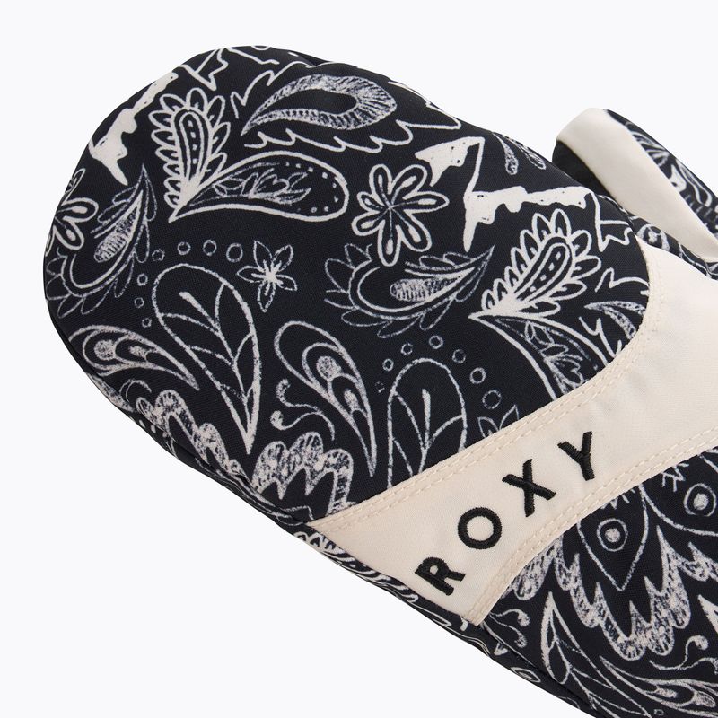 Moteriškos snieglenčių pirštinės ROXY Jetty Mitt true black bandanas 4