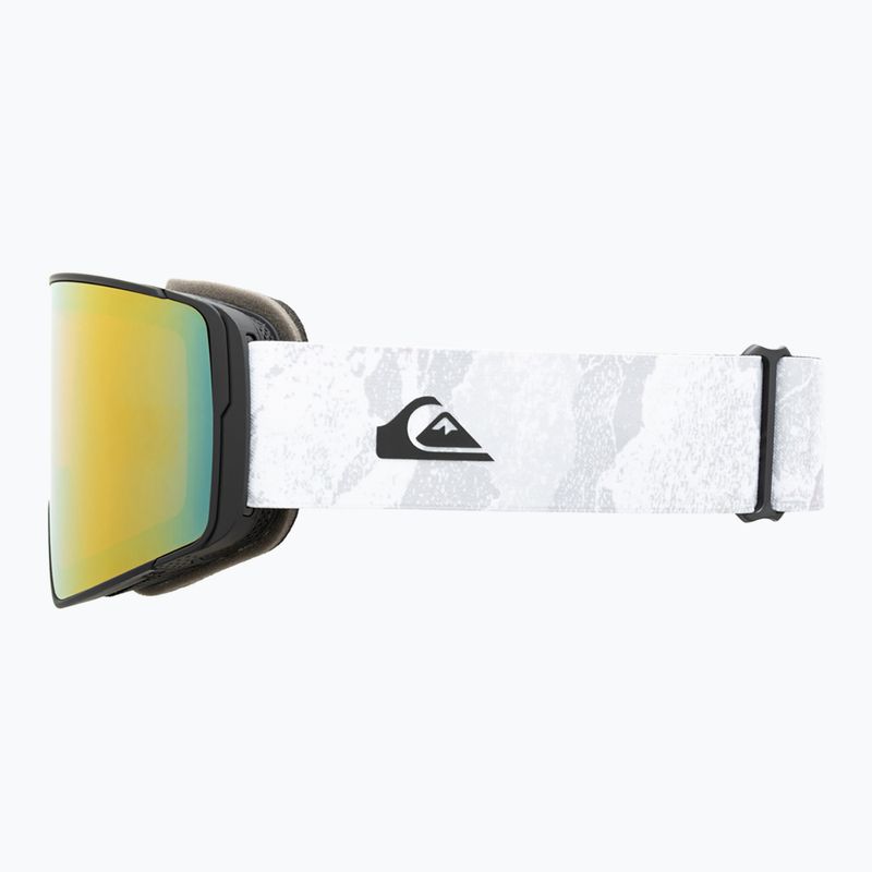 Vyriški snieglenčių akiniai Quiksilver Storm MG white camo/clux l purple mi 3