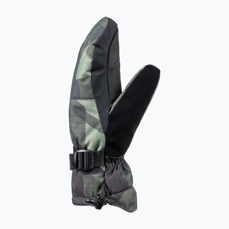 Vaikiškos snieglenčių pirštinės Quiksilver Mission Mitt puzzle camo sea spray 2