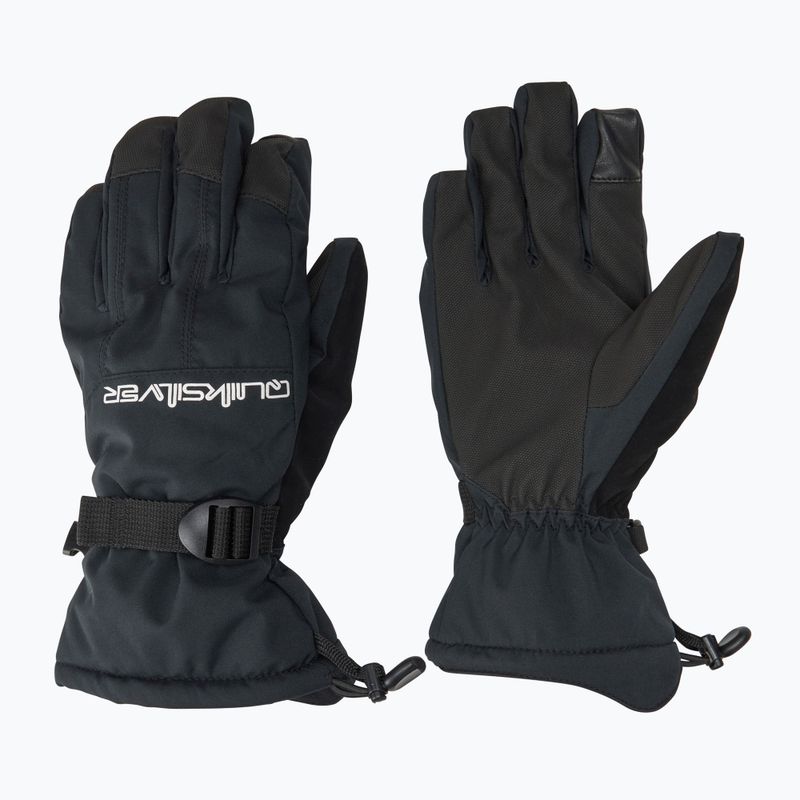 Vyriškos snieglenčių pirštinės Quiksilver Mission true black