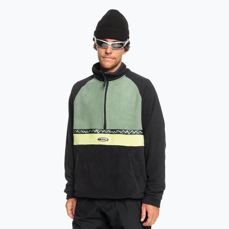 Vyriškas snieglentės džemperis Quiksilver Champagne Powder Fleece true black