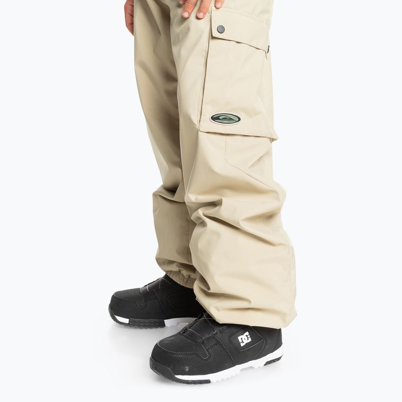 Vyriškos snieglenčių kelnės Quiksilver Snow Down Cargo twill 6