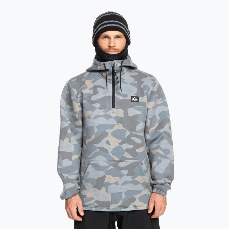 Vyriškas snieglenčių džemperis Quiksilver Shredder Hoodie puzzle camo ice flow