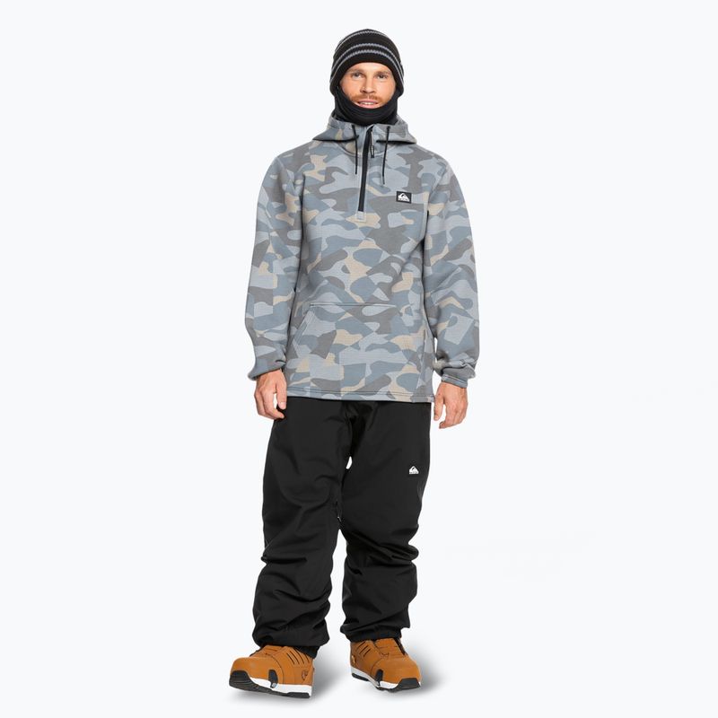 Vyriškas snieglenčių džemperis Quiksilver Shredder Hoodie puzzle camo ice flow 2