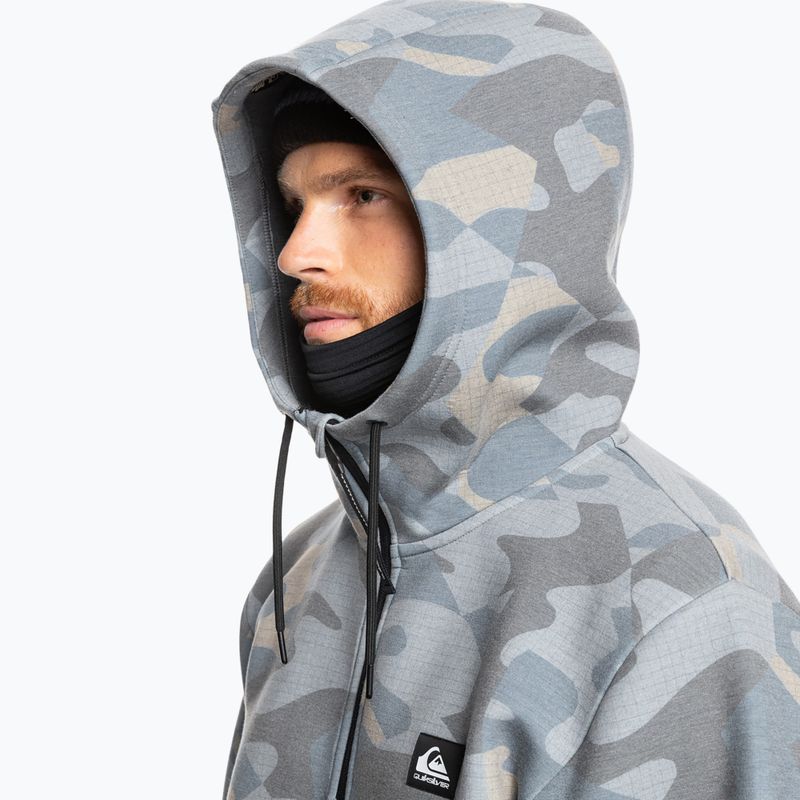 Vyriškas snieglenčių džemperis Quiksilver Shredder Hoodie puzzle camo ice flow 6