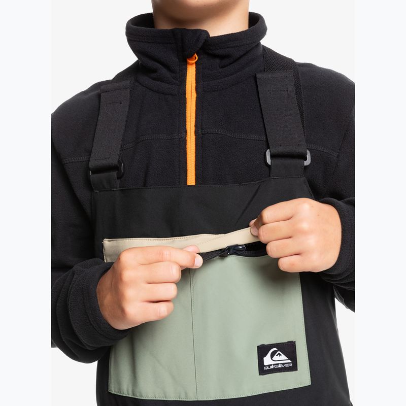 Vaikiškos snieglenčių kelnės Quiksilver Mash Up Bib true black 6