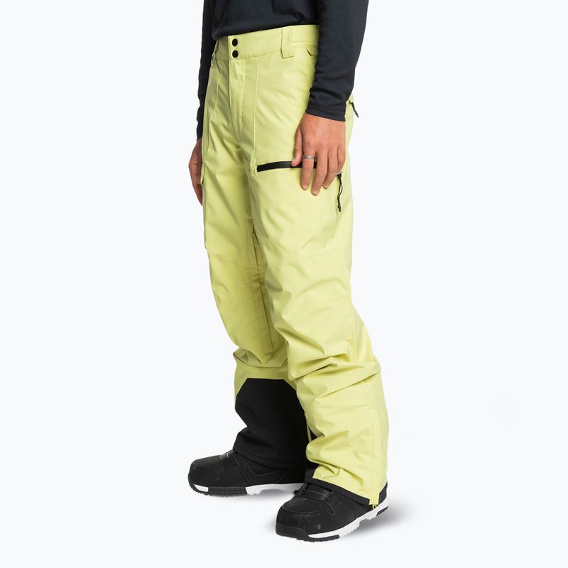 Vyriškos snieglenčių kelnės Quiksilver Utility celery green 4