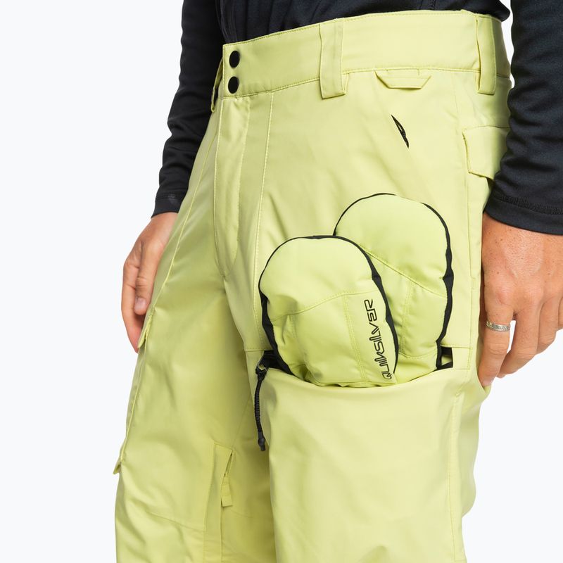 Vyriškos snieglenčių kelnės Quiksilver Utility celery green 6