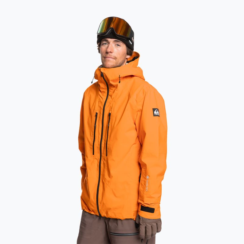 Vyriška snieglenčių striukė Quiksilver Pro Path Goretex 2L orange pepper 3