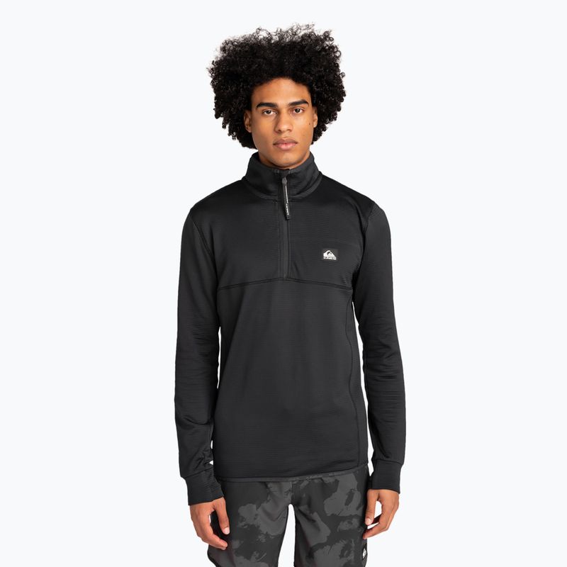 Vyriškas snieglenčių džemperis Quiksilver Steep Point Half Zip Fleece true black