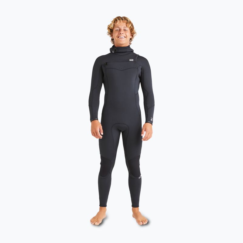 Vyriškas plaukimo kostiumas Billabong 5/4 mm Absolute Natural Chest Zip Hooded black