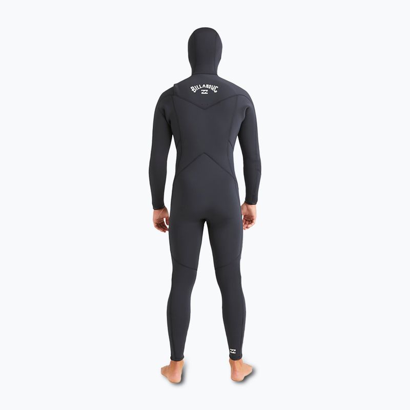 Vyriškas plaukimo kostiumas Billabong 5/4 mm Absolute Natural Chest Zip Hooded black 4