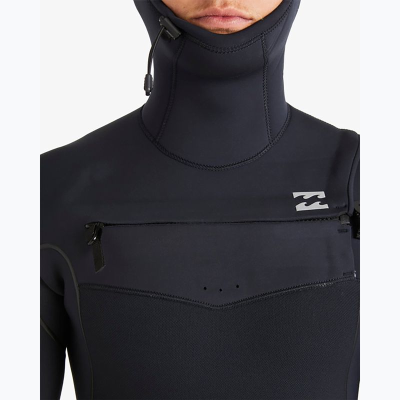 Vyriškas plaukimo kostiumas Billabong 6/5 mm Furnace Natural Chest Zip Hooded black 7