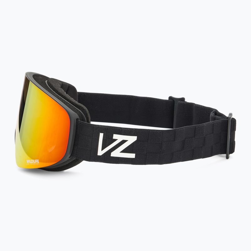 Snieglentės akiniai VonZipper Encore black satin/wildlife fire chrome 4