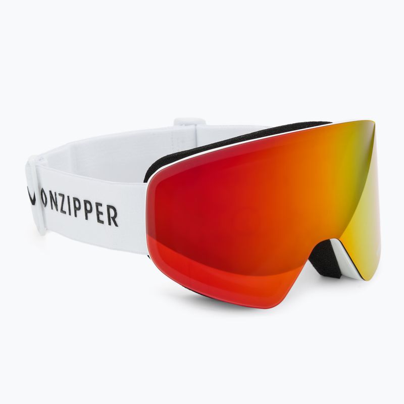 Snieglentės akiniai VonZipper Encore white/wildlife fire chrome