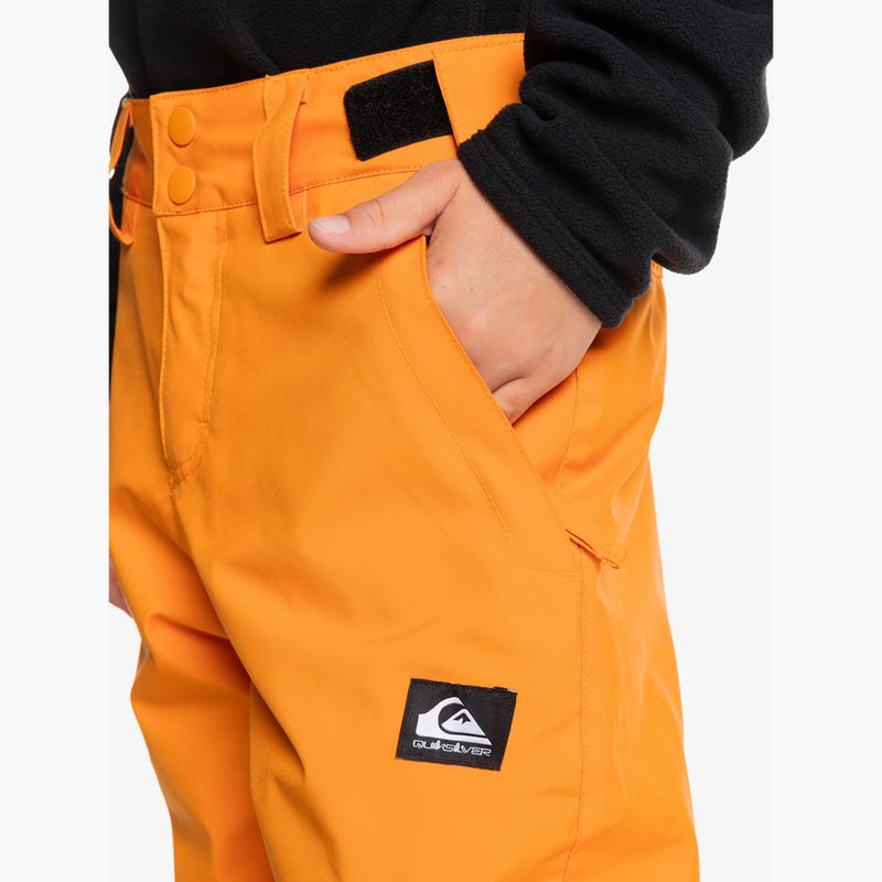 Vaikiškos snieglenčių kelnės Quiksilver Estate orange pepper 6