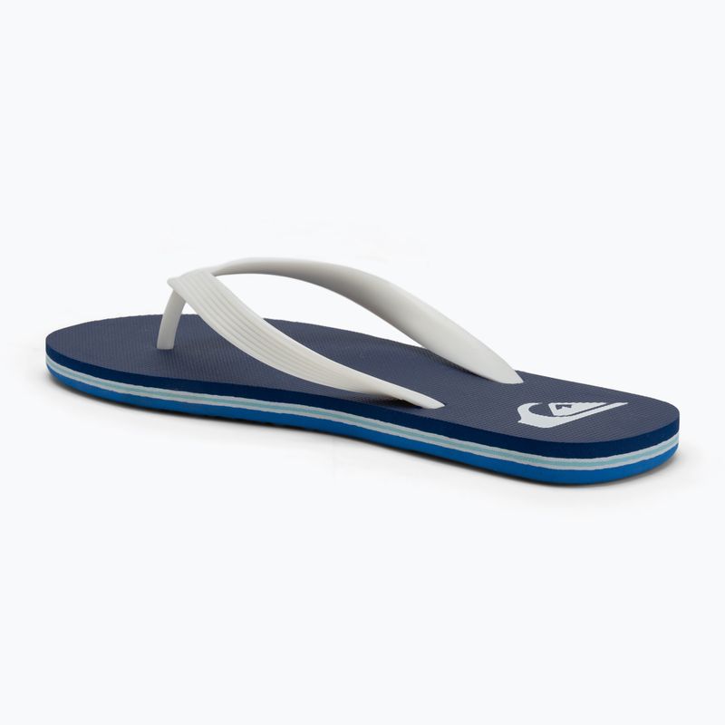 Vyriškos šlepetės per pirštą Quiksilver Molokai indigo 3