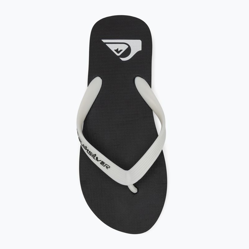 Vyriškos šlepetės per pirštą Quiksilver Molokai black rasta 5
