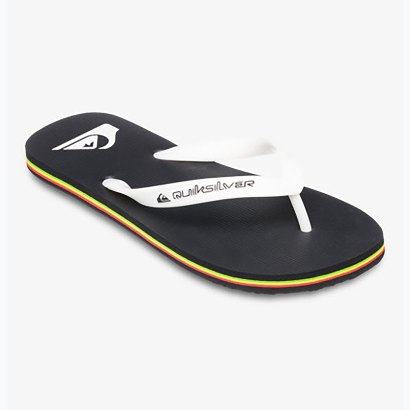 Vyriškos šlepetės per pirštą Quiksilver Molokai black rasta