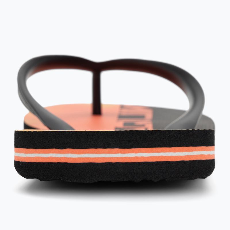 Vyriškos šlepetės per pirštą Quiksilver Molokai Art 25 fiery coral wordblock 6
