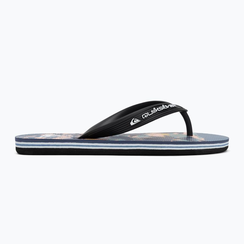 Vaikiškos šlepetės per pirštą Quiksilver Molokai Art 25 Youth fiery coronet blue tropicamo 2