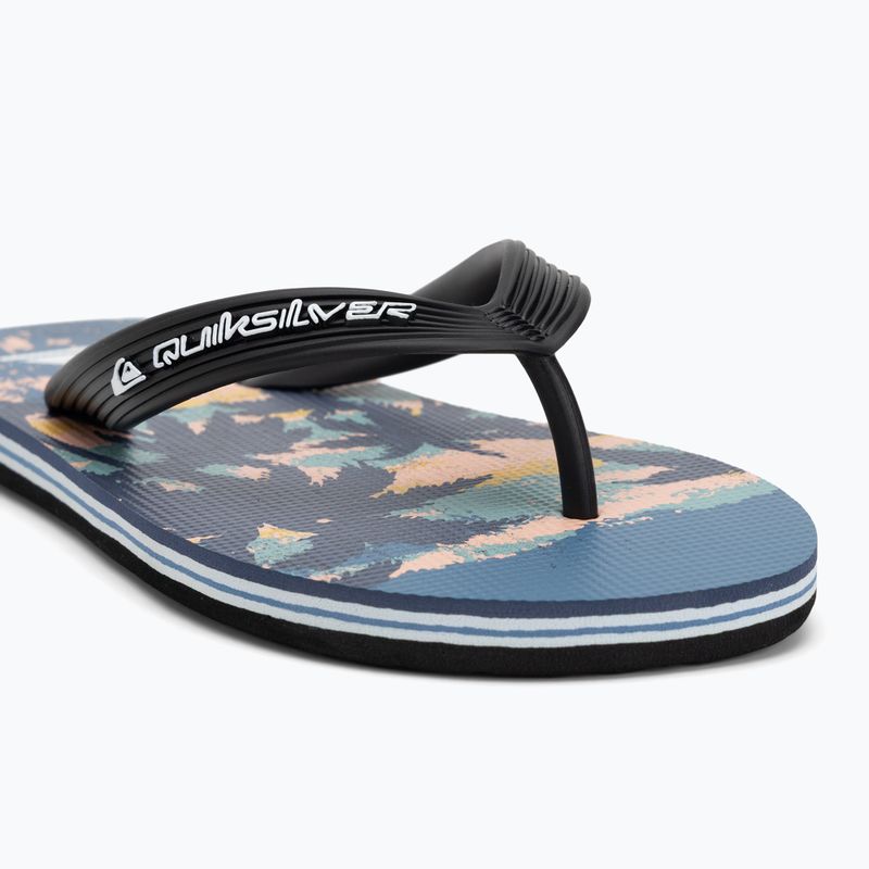 Vaikiškos šlepetės per pirštą Quiksilver Molokai Art 25 Youth fiery coronet blue tropicamo 7