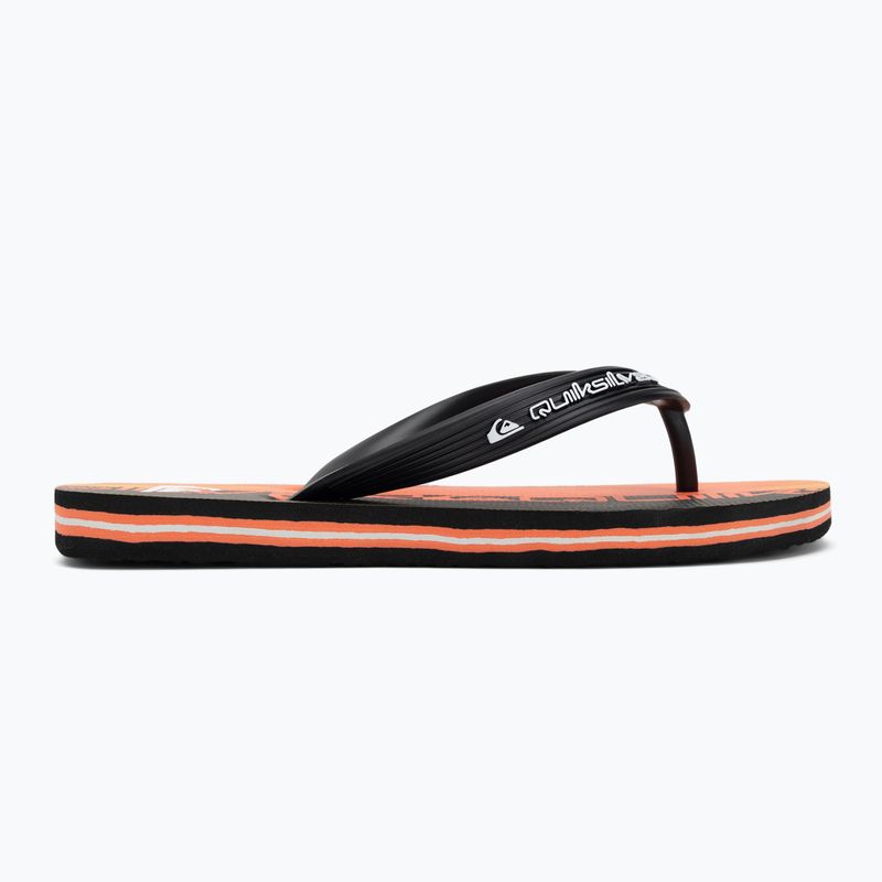 Vaikiškos šlepetės per pirštą Quiksilver Molokai Art 25 Youth fiery coral wordblock 2
