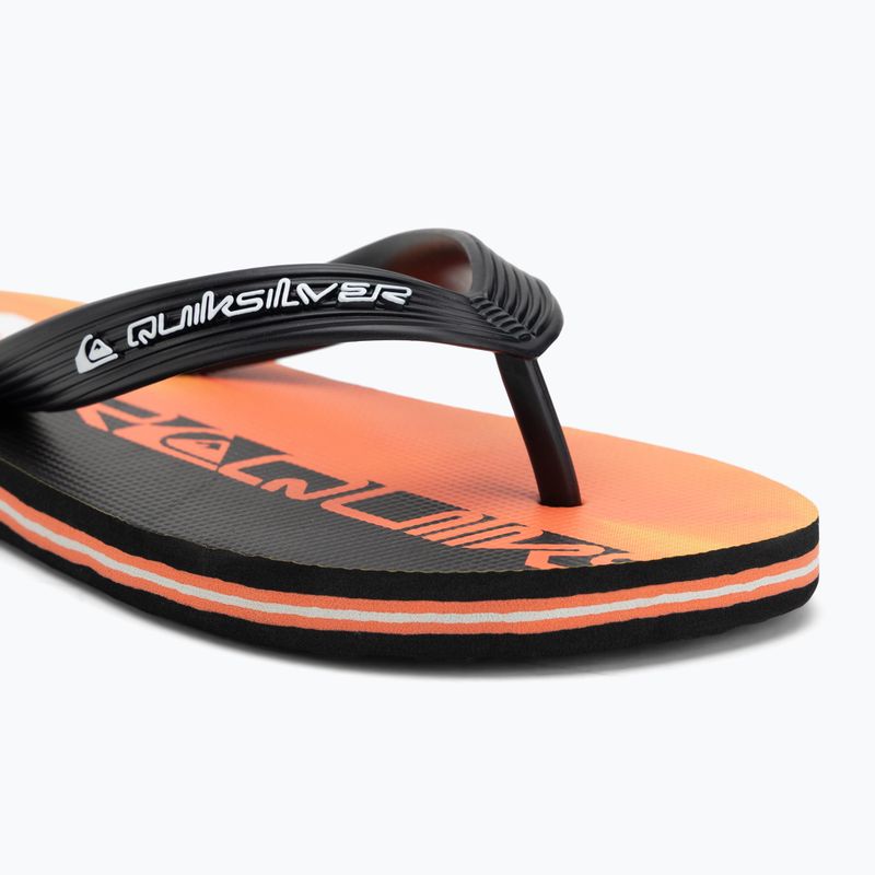 Vaikiškos šlepetės per pirštą Quiksilver Molokai Art 25 Youth fiery coral wordblock 7