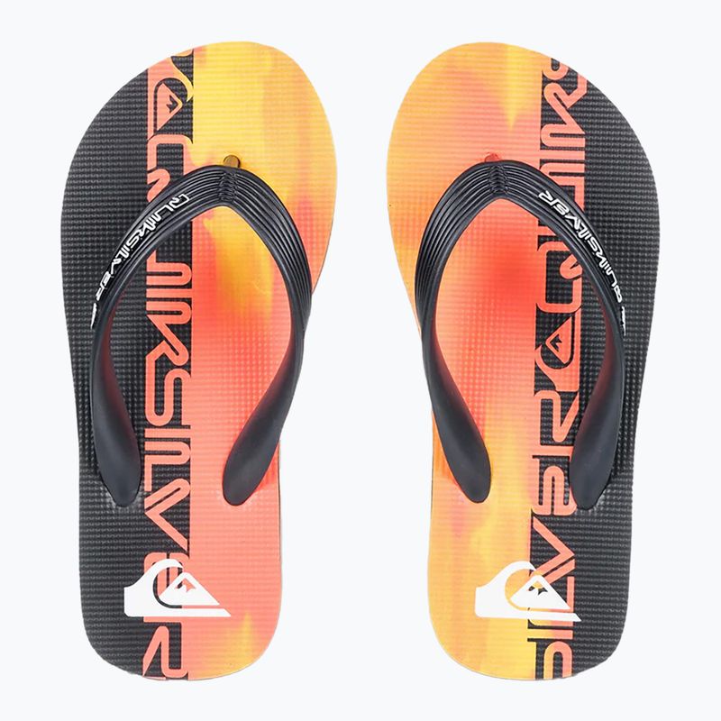Vaikiškos šlepetės per pirštą Quiksilver Molokai Art 25 Youth fiery coral wordblock 2