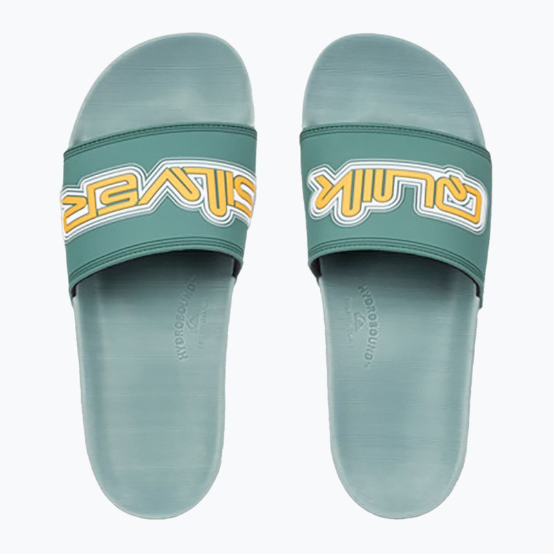 Quiksilver vyriškos šlepetės Rivi Wordmark Slide II sage flip-flops 2