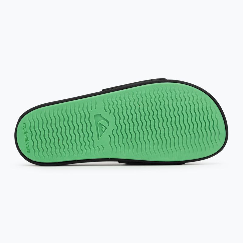 Vyriškos šlepetės Quiksilver Rivi Wordmark Slide II black rasta 4
