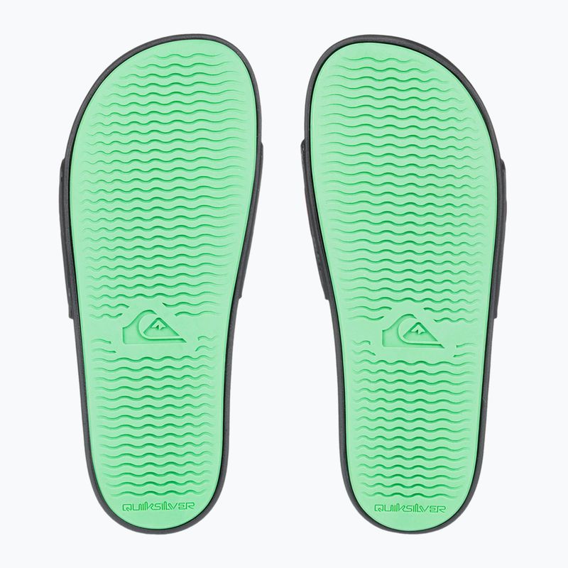 Quiksilver vyriškos Rivi Wordmark Slide II black rasta šlepetės 2