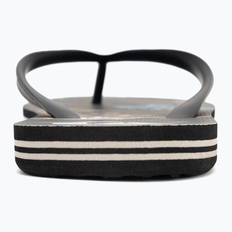 Vyriškos šlepetės per pirštą Quiksilver Molokai Art 25 black naturama 6