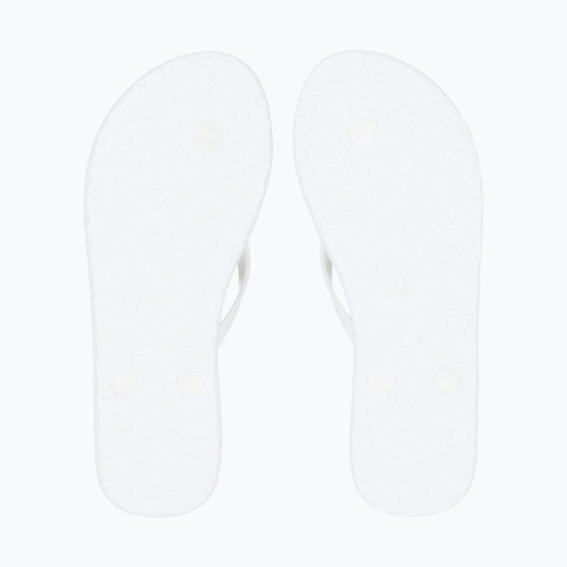 Moteriškos šlepetės per pirštą ROXY Sandy III white/rainbow monogram 10