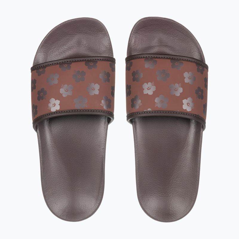 Moteriškos šlepetės ROXY Slippy IV brown combo 2