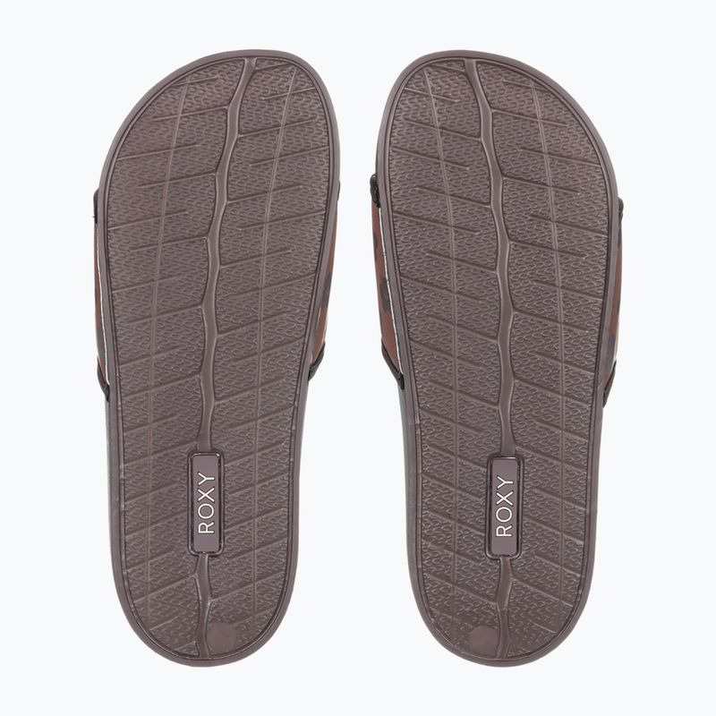 Moteriškos šlepetės ROXY Slippy IV brown combo 3