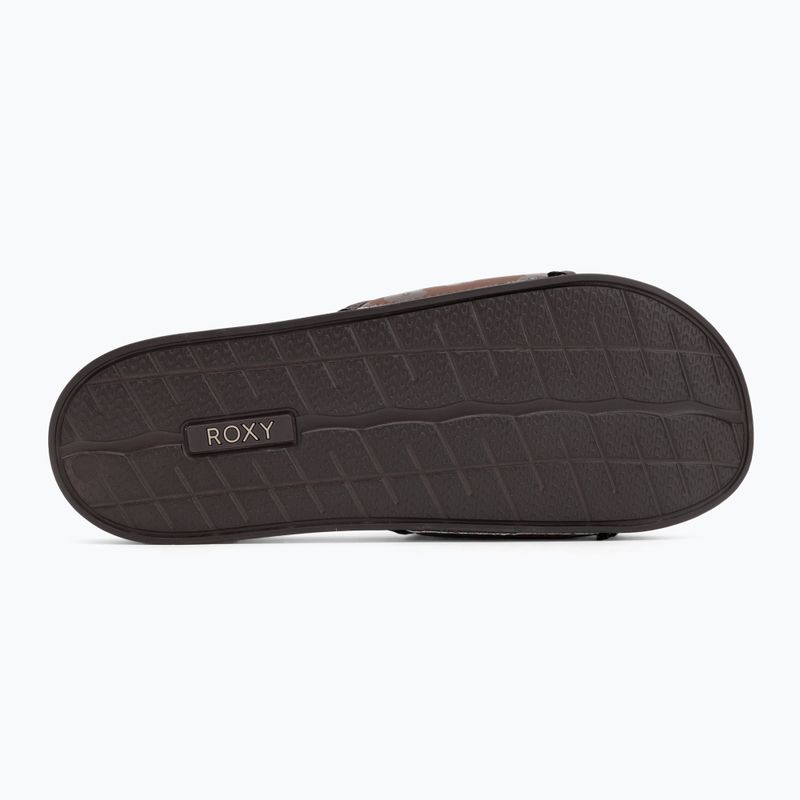 Moteriškos šlepetės ROXY Slippy IV brown combo 4
